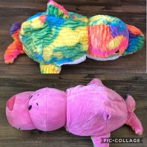 FLIPaZOO Dual Plush Seal Dolphin Toy